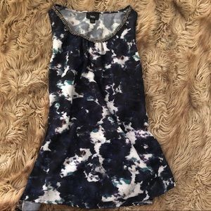 Marble Watercolor Shift Tank | XS